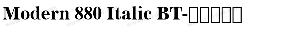 Modern 880 Italic BT字体转换
